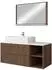 Mirjan24 Badmöbel-Set, Braun, Holzwerkstoff, 2 Schubladen, Rechteckig, 100x57x45 cm (800000849058)