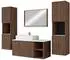 Mirjan24 Badmöbel-Set, Braun, Holzwerkstoff, 2 Schubladen, Rechteckig, 100x57x45 cm (800000849003)