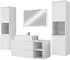 Mirjan24 Badmöbel-Set, Weiß, Holzwerkstoff, 2 Schubladen, Rechteckig, 100x57x45 cm (800000849022)
