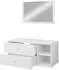 Mirjan24 Badmöbel-Set, Braun, Metall, 2 Schubladen, Rechteckig, 100x57x45 cm (800000849082)