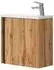 VICCO Badmöbel-Set, Eiche Wotan, Holzwerkstoff, 1 Fächer, Rechteckig, 49x50x24 cm