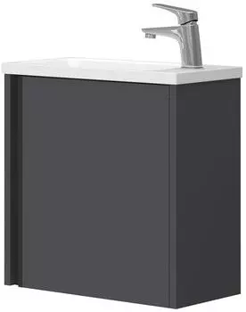 VICCO Badm&ouml;bel-Set, Anthrazit, Holzwerkstoff, 1 F&auml;cher, Rechteckig, 49x50x24 cm