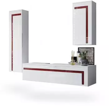 Vladon Badm&ouml;belset, Bordeaux, Holzwerkstoff, 210x185x51 cm (800000578070)