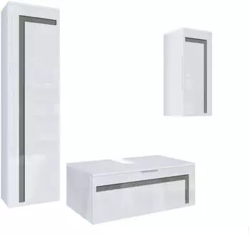 Vladon Badm&ouml;belset, Grau, Holzwerkstoff, 200x193x51 cm (800000608345)