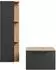 Planetmöbel Astra Set 60cm Anthrazit/Gold Eiche