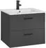 Welltime Waschtisch Trento inkl Waschbecken 60 cm anthrazit