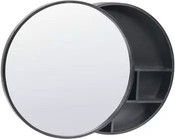 Beliani Bad-Spiegelschrank Ucayali 50x50x13cm schwarz