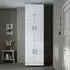 Roomart DORA II 70x230x74cm mit Aufsatzschrank Weiß