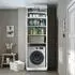 Roomart DORA II 70x230x74cm mit Aufsatzschrank Weiß