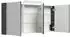 Posseik Spiegelschrank 140x62x17cm Grafit (62788)