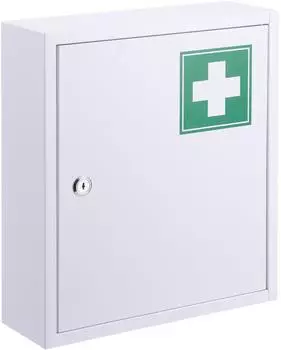 Relaxdays Abschlie&szlig;barer Medizinschrank 31.5x36x10cm (10051677_53)
