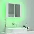 vidaXL LED-Bad-Spiegelschrank Weiß 60x12x45 cm Acryl (804956)