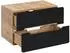 Lomado NEW-LUTON Waschtischunterschrank 80cm, Keramikwaschbecken, anthrazit/Wotan Eiche