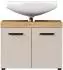 Welltime Isera Waschbeckenunterschrank 2 Türen, Evoke Eiche/Kaschmir, 72x56x34cm