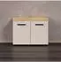 Welltime Isera Waschbeckenunterschrank 2 Türen, Evoke Eiche/Kaschmir, 72x56x34cm