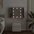 vidaXL Spiegelschrank mit LED-Leuchten Altholz-Optik 76x15x55 cm (857001)
