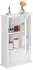 Relaxdays Badschrank 42x70x16.5cm Massivholz Weiß (10032188_0)