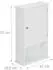 Relaxdays Badschrank 42x70x16.5cm Massivholz Weiß (10032188_0)