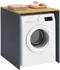 Relaxdays Waschmaschinenschrank 88x68x60cm anthrazit (10053742_139)