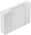 Posseik Spiegelschrank 90x62x17cm mit integrierter LED Lichtleiste weiß hochglanz