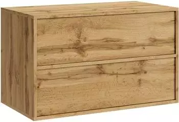 Badplaats Mali Waschbeckenunterschrank 2 Schubladen, Eiche, 80x46x54cm