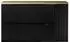 Lomado NEWPORT-56-BLACK Waschbeckenunterschrank 100cm, schwarz mit Eiche (LA56-NEWPORT-56-BLACK-SET42)
