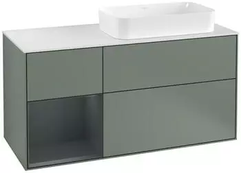 Villeroy & Boch Finion Waschtischunterschrank 1200x603x501mm olive matt/mitternachtsblau (F271HGGM)
