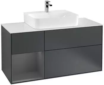 Villeroy & Boch Finion F16 Waschtischunterschrank 1200mm mitternachtsblau/anthrazit matt (F161GKHG)