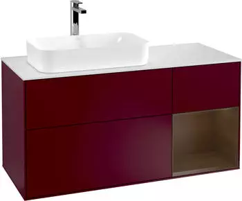 Villeroy & Boch Finion F28 Waschbeckenunterschrank 1200x603x501mm, Peony Matt Lacquer (F281GNHB)