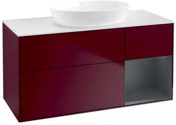 Villeroy & Boch Finion Waschtischunterschrank 1200mm LED, pfingstrose matt/mitternachtsblau (FA71HGHB)