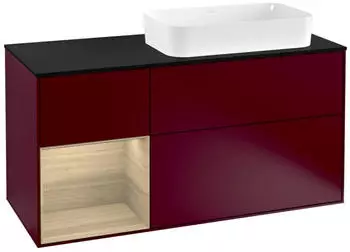 Villeroy & Boch Finion LED-Waschtischunterschrank 1200x603x501mm pfingstrose matt/eiche furnier (F272PCHB)