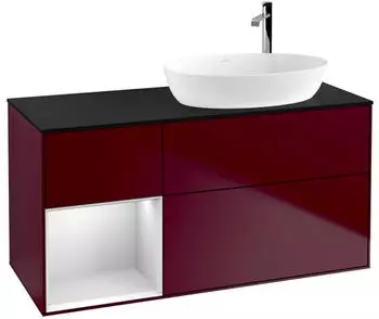 Villeroy & Boch Finion Waschtischunterschrank 1200x603x501mm pfingstrose matt/wei&szlig; matt (F922MTHB)