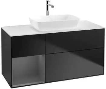 Villeroy & Boch Finion Waschtischunterschrank 1200x603x501mm schwarz matt/anthrazit matt (F821GKPD)