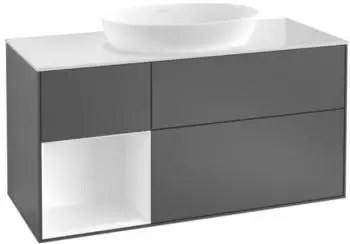 Villeroy & Boch Finion Waschbeckenunterschrank Walnut Veneer 1200x603x501mm (F701GFGN)