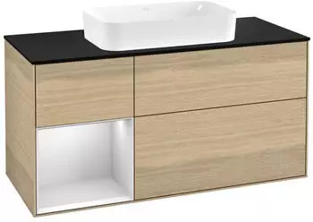 Villeroy & Boch Finion Waschtischunterschrank 1200x603x501mm eiche furnier/wei&szlig; matt (F292MTPC)