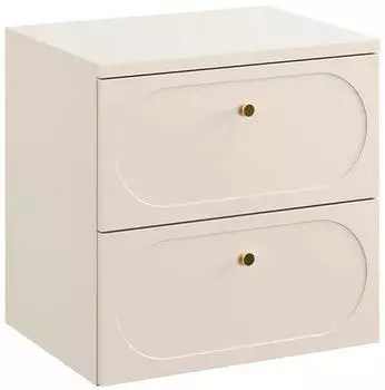 Comad Donna Sand Waschtischunterschrank 60,6cm, 2 Schubladen, sandbeige (SETDSBSAND60CM)
