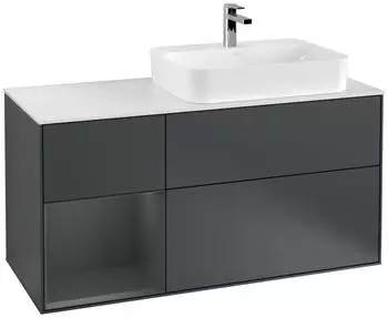Villeroy & Boch Finion Waschtischunterschrank mit LED 1200x603x501mm mitternachtsblau (F391HGHG)