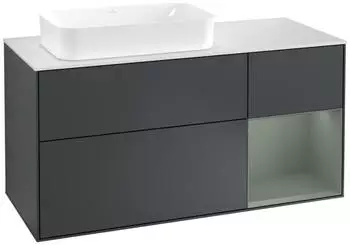 Villeroy & Boch Finion Waschtischunterschrank 1200mm mitternachtsblau/olive matt LED (F281GMHG)