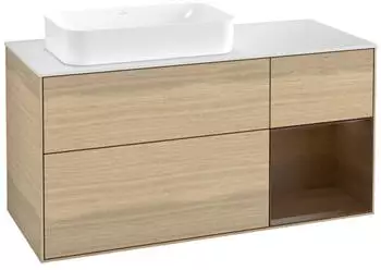 Villeroy & Boch Finion Waschtischunterschrank 1200x603x501mm eiche/walnuss furnier (F691GNPC)