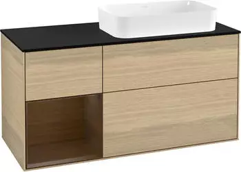 Villeroy & Boch Finion Waschtischunterschrank 1200x603x501mm eiche/walnuss furnier (F272GNPC)
