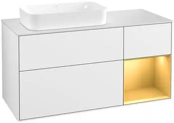 Villeroy & Boch Finion Waschbeckenunterschrank mit Konsolenplatte 1200x603x501mm (F691HFGF)