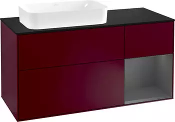 Villeroy & Boch Finion Waschbeckenunterschrank 1200x603x501mm, Becken links, Regal rechts (F692GKHB)