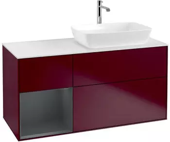 Villeroy & Boch Finion Waschtischunterschrank LED 1200mm, pfingstrose matt/mitternachtsblau (F801HGHB)