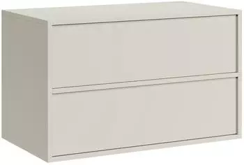 Badplaats Mali Waschbeckenunterschrank 2 Schubladen, hängend, 80x46cm, kaschmir
