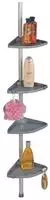 WENKO Teleskop-Duschregal Compact silber 26,0 x 19,5 x 78,0-275,0 cm