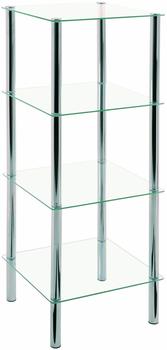 HAKU Glas-Regal rechteckig (4 Ablagen)