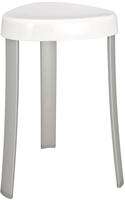 Hocker Corrente Wei&szlig;, Badhocker, Wei&szlig;, Kunststoff Wei&szlig;, Aluminium Aluminium, Gummi