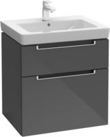 Villeroy & Boch Subway 2.0 Waschtischunterschrank XXL 58,7 cm, Griffe chromfarbig