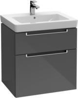 Villeroy & Boch Subway 2.0 Waschtischunterschrank XXL 58,7 cm, Griffe chromfarbig