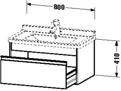 Duravit Ketho 465x800x410mm basalt matt (KT666404343)